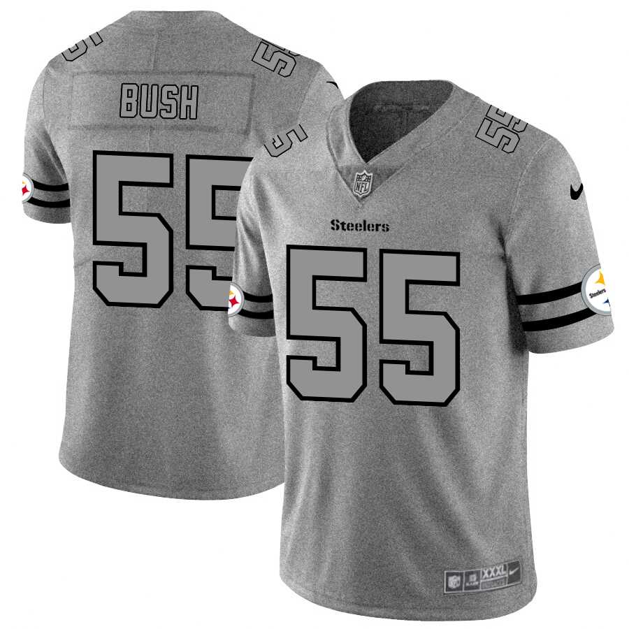 Nike Steelers 55 Devin Bush 2019 Gray Gridiron Gray Vapor Untouchable Limited Jersey Dyin,We sell and wholesale Nike Steelers 55 Devin Bush 2019 Gray Gridiron Gray Vapor Untouchable Limited Jersey Dyin on line form chian!
